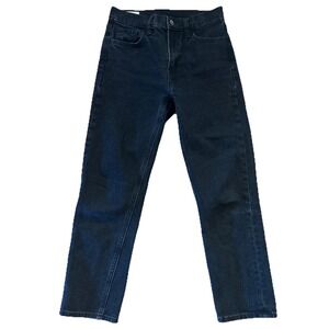 Gap Jeans Women's 24/00 P Absolute Black Cheeky Straight High Rise Stretch Denim